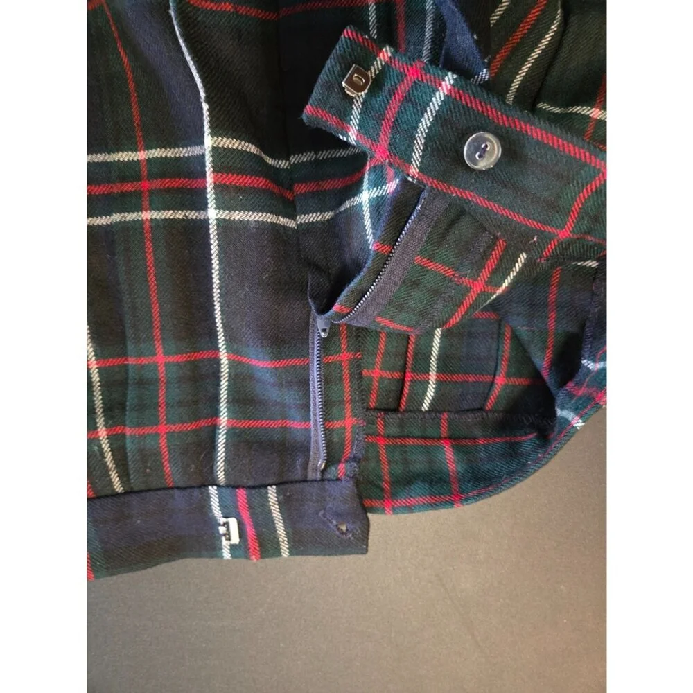 JH Collectibles Women's Vintage Plaid Wool Skirt Size Size 14